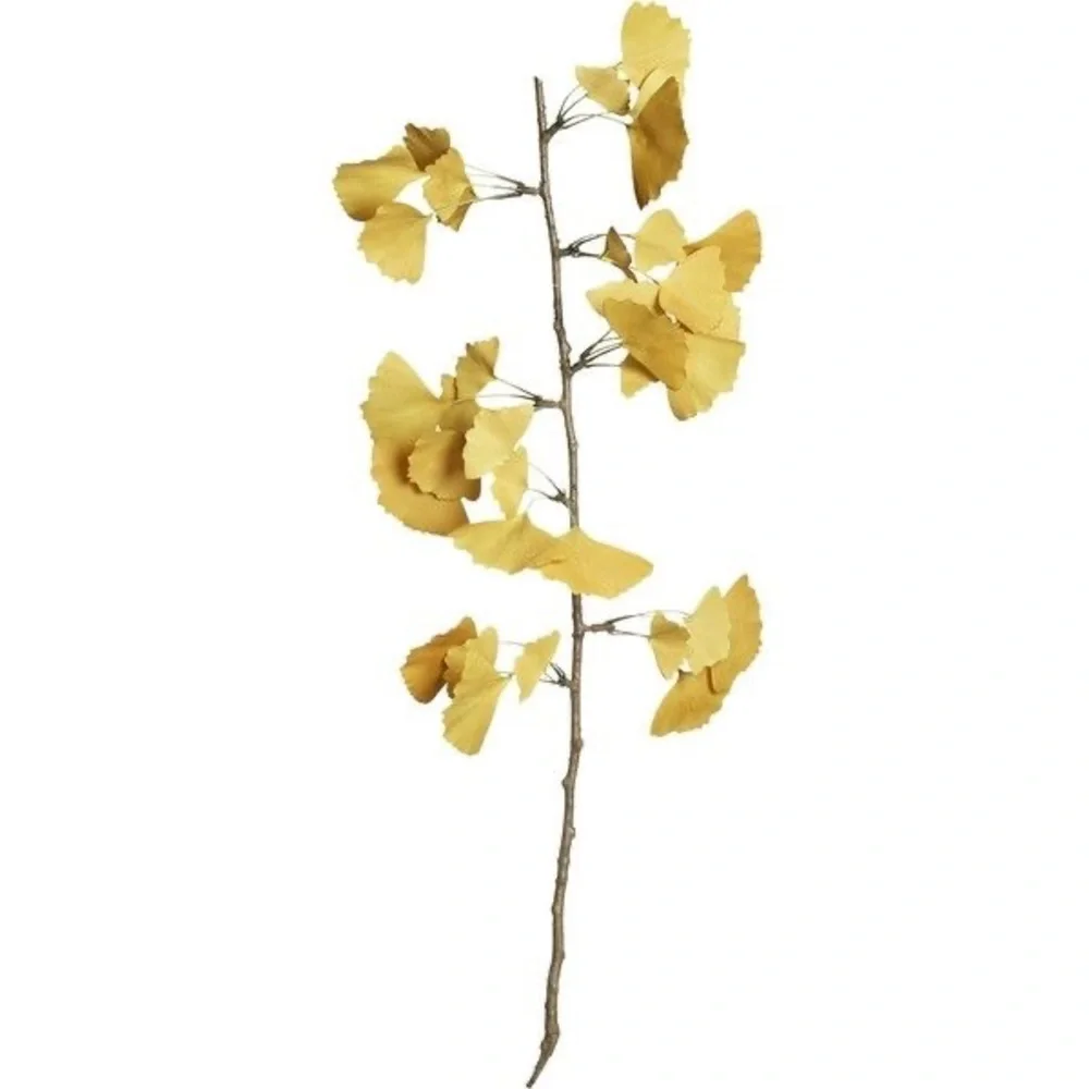 New Creat and Barrel Gold Leaf Branch Home Accent, 10 pieces